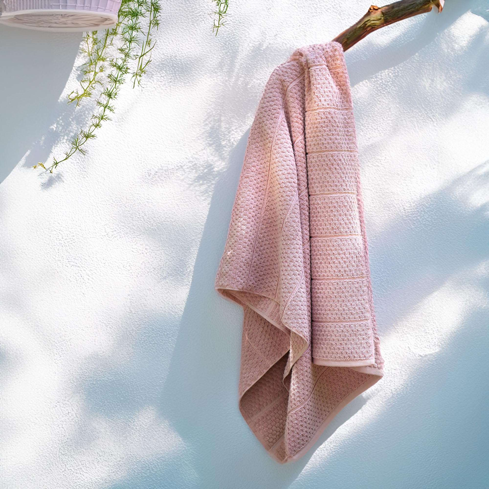 MYTRIDENT Towels for Bath, Indulgence Painterly Patterns Towel, 100% Cotton Towel, 75 cm x 150 cm Bath Towel (1- Piece), 575 GSM, Zero-Twist Towel - Aloka