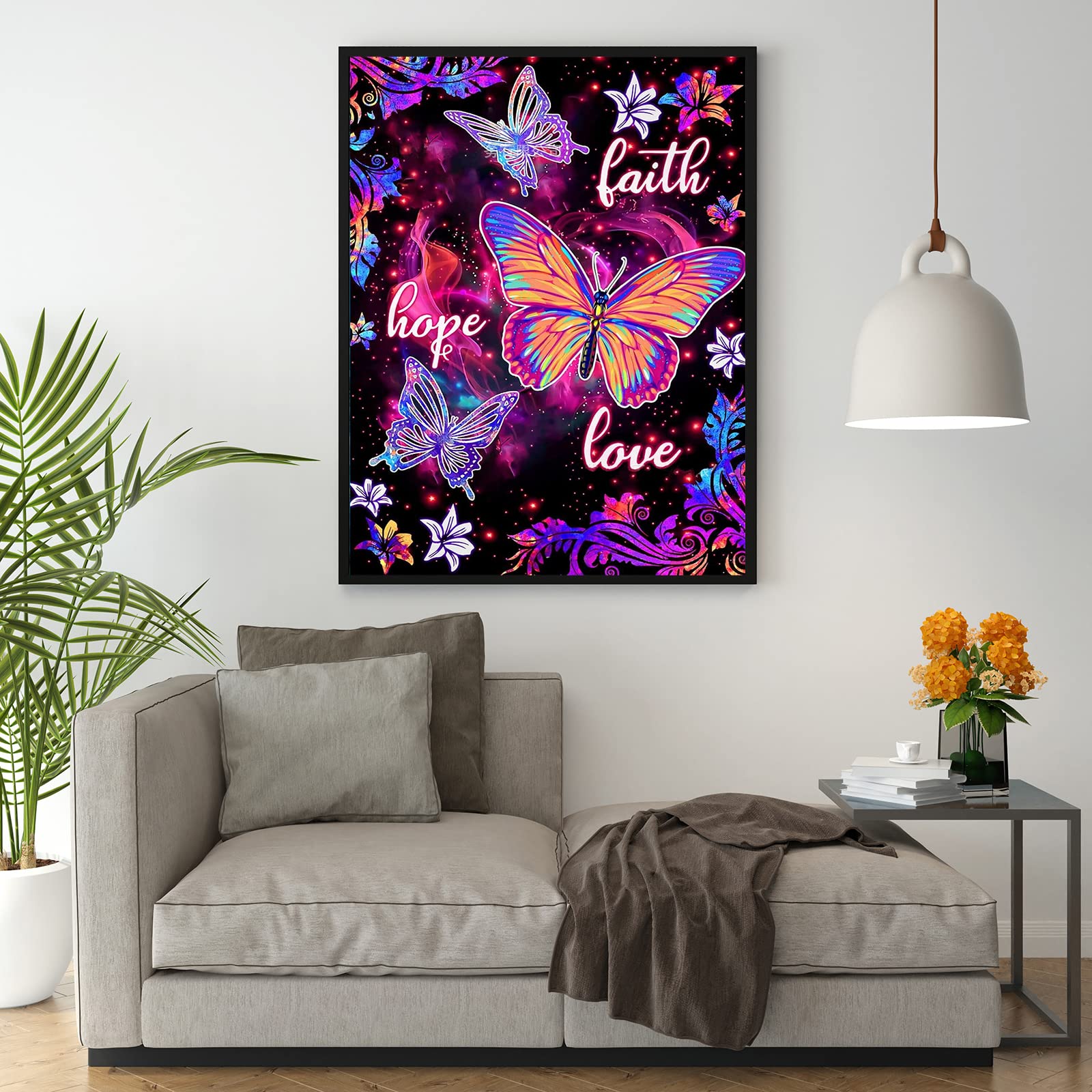 Kit Pittura Diamante 5D Farfalla Fai Da Te - 30x40cm Con Diamanti Extra, Decorazione Casa - Foto 3