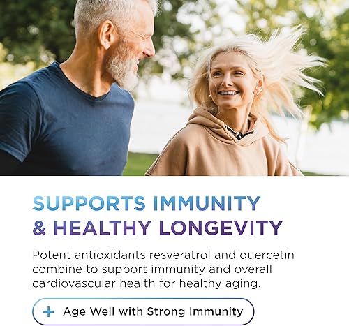 Miniatura 4 de DR. EMIL NUTRITION Suplemento de resveratrol - Suplemento para el envejecimiento saludable con 500 mg de resveratrol y 100 mg de quercetina - Apoya