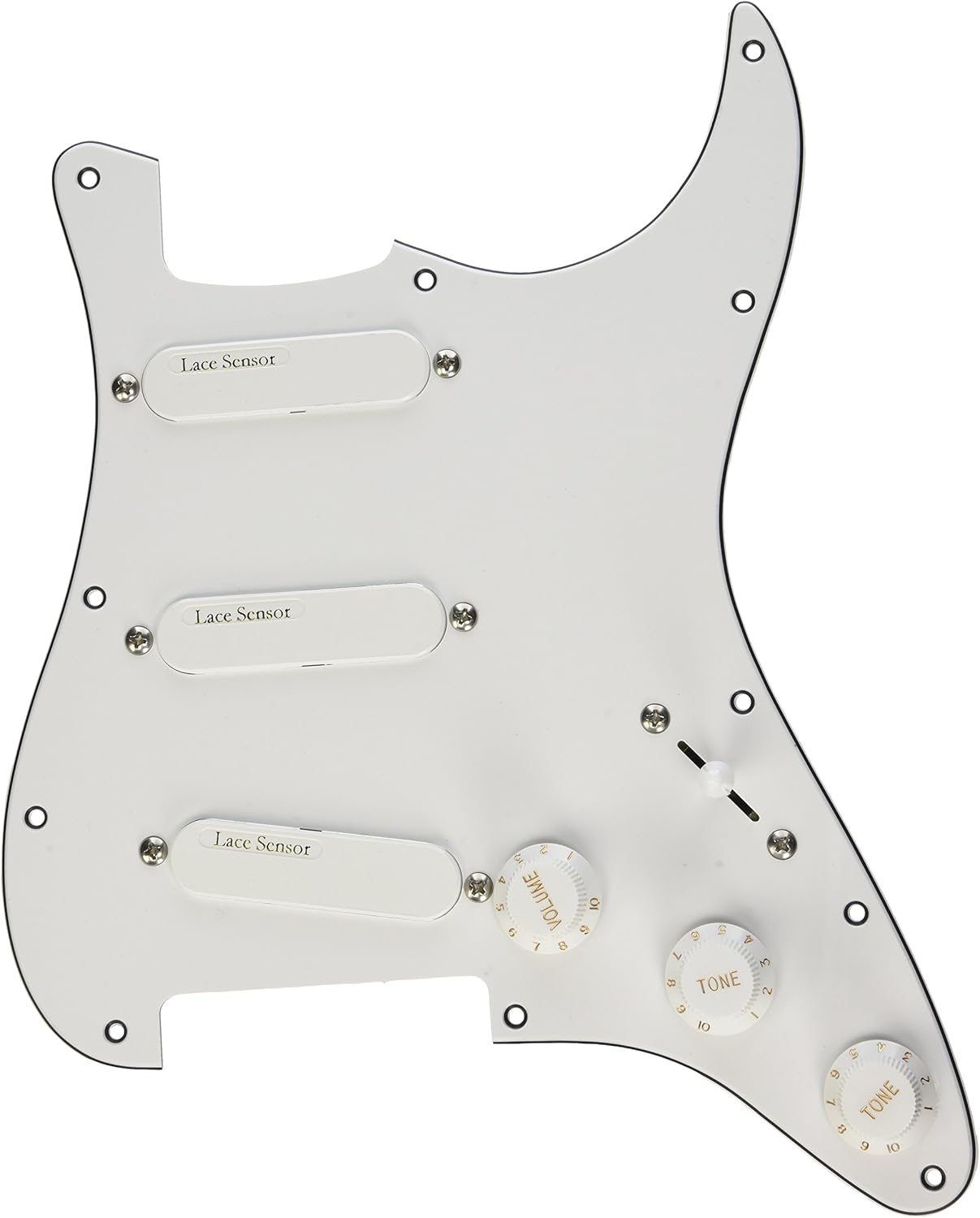 Lace Gold Loaded Pickguard 21042-01 Electric Guitar Electronics - White