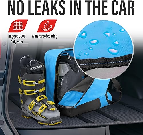 Miniatura 5 de Tonesport Ski Boot Bag - Snowboard Boot Bag - Ski Boot and Helmet Gear Bag - Snowboard Gear Bag - Ski Boot Bag for Air Travel