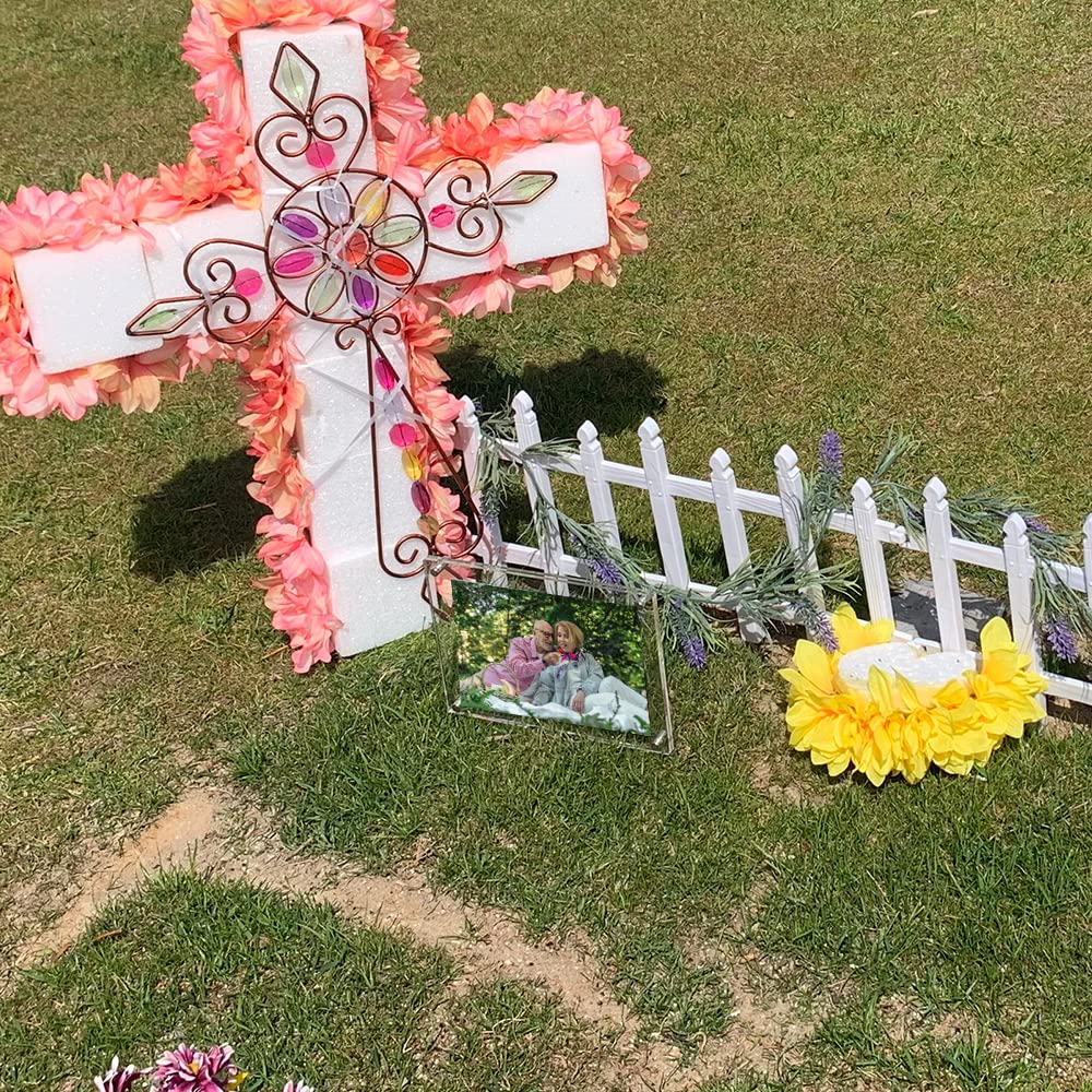 Tikitup Waterproof Picture Frame for Grave Cemetery Decorations, 2PCS Acrylic Outdoor Frame, 5x7 inches (2pcs) - Image 2