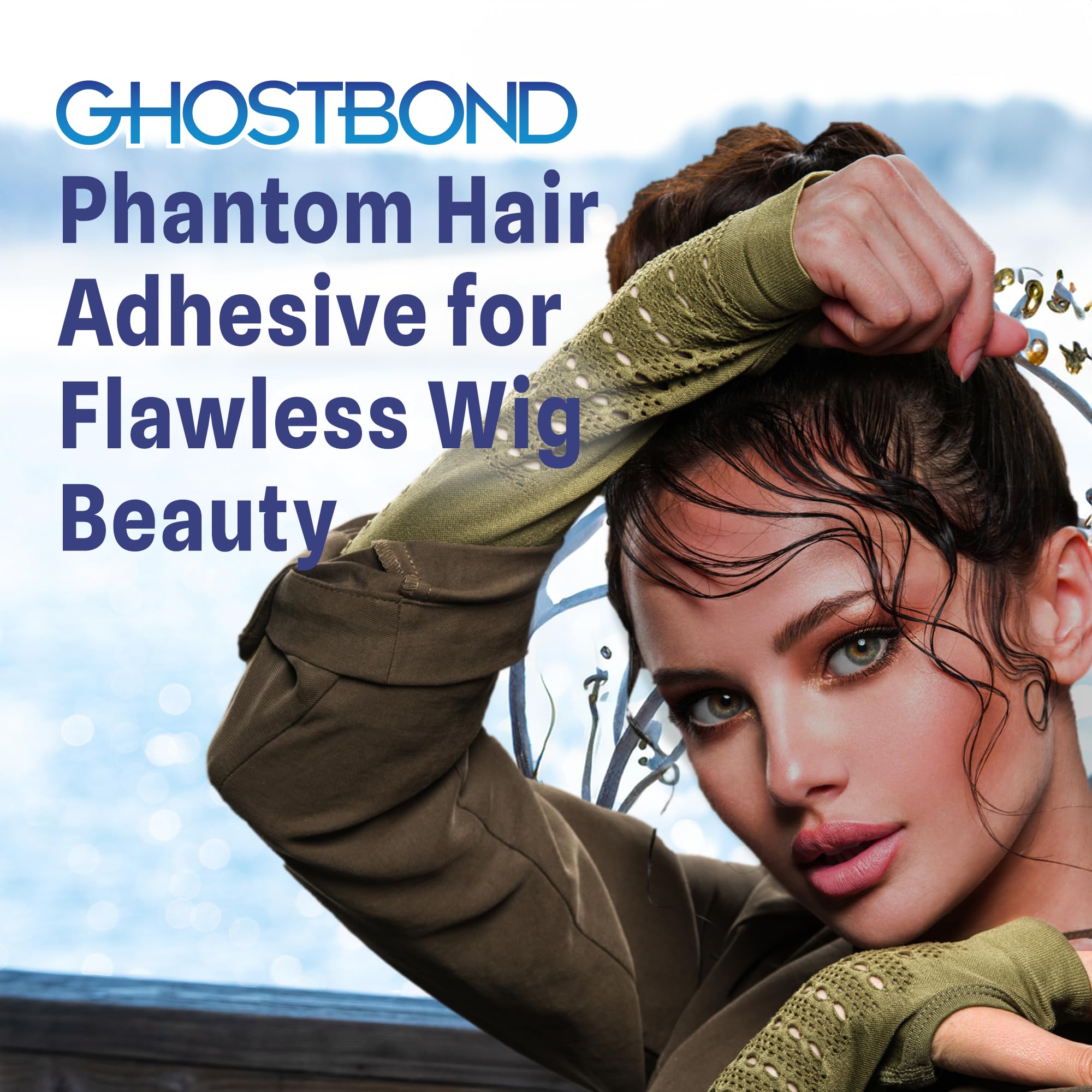 GHOSTBOND Phantom Poly and Lace Wig Adhesive 1.3oz - Colle de rechange invisible pour fixation des cheveux