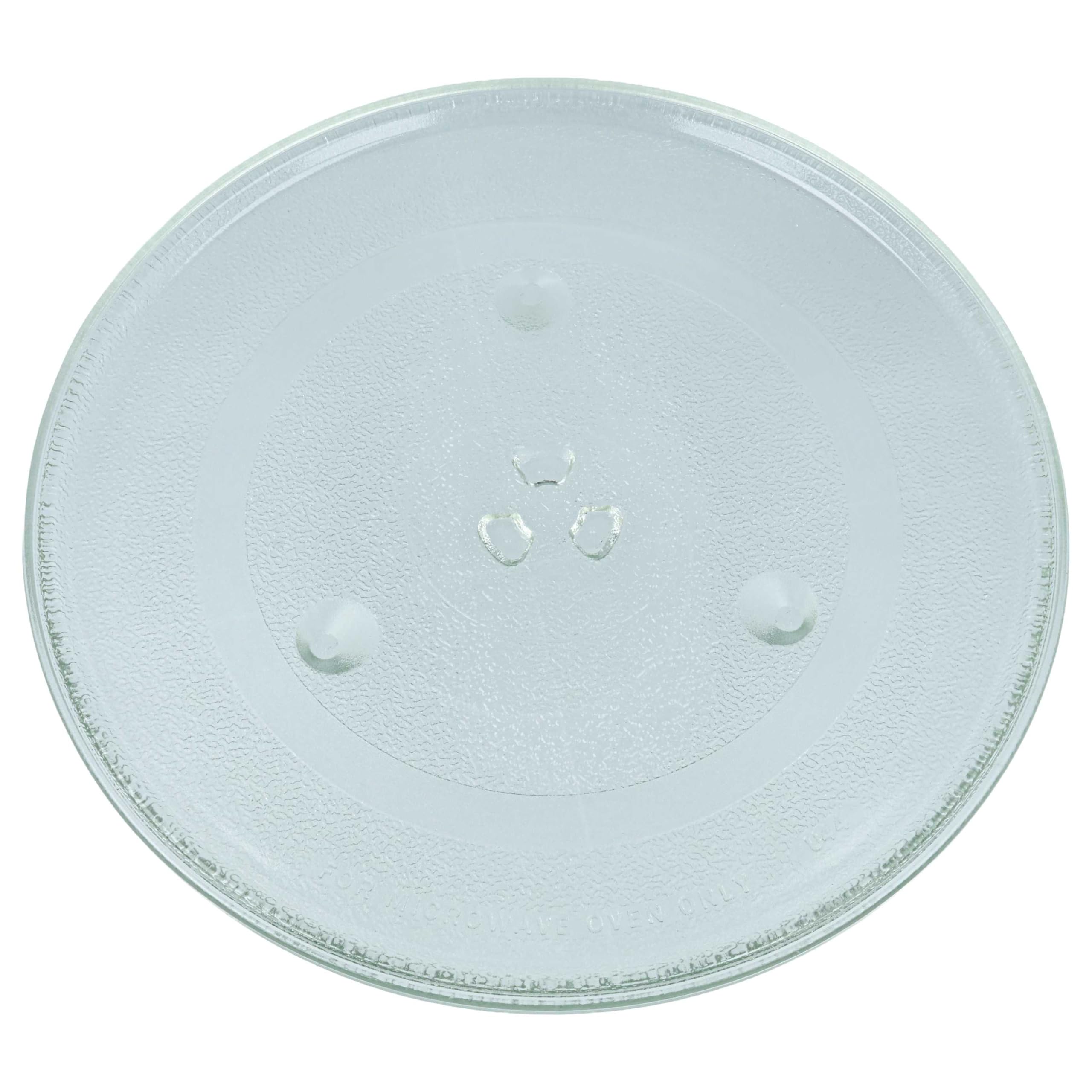 vhbw Universal Mikrowellen-Teller – 31,5 cm, Glas, Transparent, Y-Aufnahme