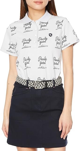 『PEARLY GATES』半袖ポロシャツ／ゴルフウエア／センターロゴ／日本製 パーリーゲイツ PEARLY GATES ゴルフウェア ポロシャツ 半袖