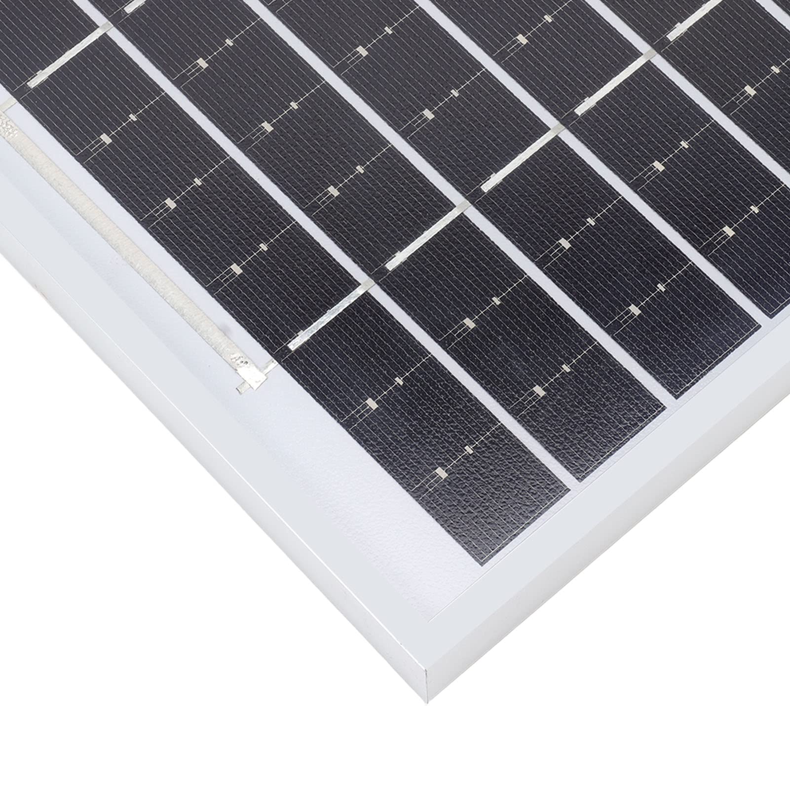 Yosoo Health Gear Panel Słoneczny z Krzemu Monokrystalicznego, Panel Fotowoltaiczny 20 W 18 V, Wysoka Konwersja, Wstępnie Nawiercone Otwory Montażowe, Odporny na Wiatr i śnieg, do Obozów