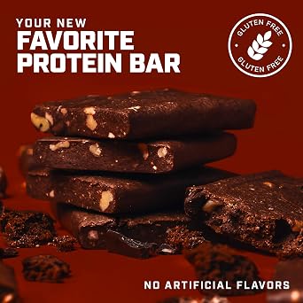1st Phorm Meat Sticks, Seasoned BBQ, 18G Protein per Serving, No MSG or Nitrates, (15 Count) + 1st Phorm Protein Bar, Chocolate Brownie, 15G Whole Food Protein, Gluten Free (15 Count)