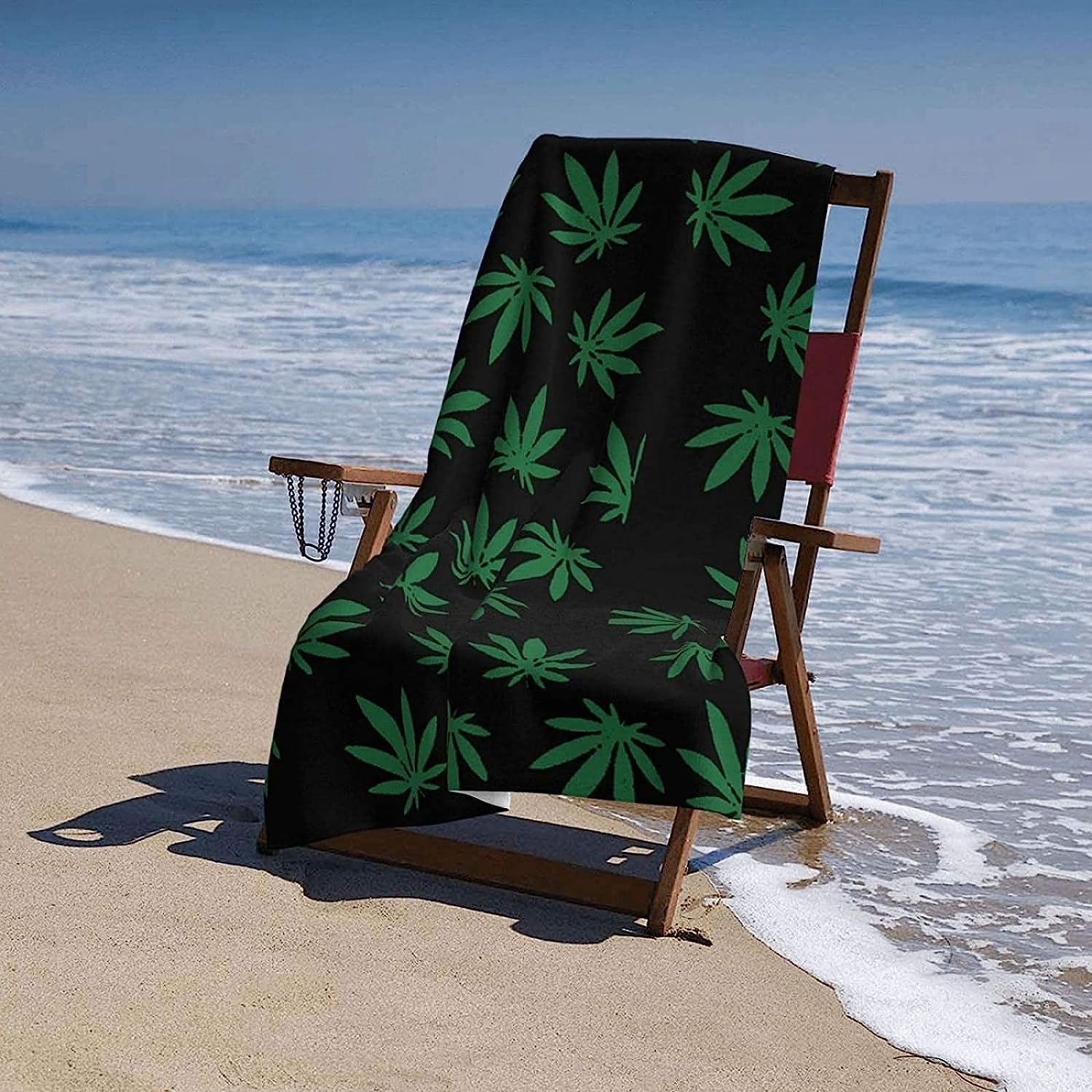 Telo Da Spiaggia 200 X 200 Cm 3D Foglie Delle Piante, Teli Mare In Microfibra Telo Mare Grande Da Assorbente Per Adulti E Bambini Asciugamano Da Viaggio Per Palestra, Yoga, Nuoto, Campeggio -8R0P-H7X