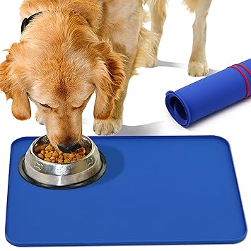 AOII Silicone Waterproof Dog Cat Bowl Mat 16.5
