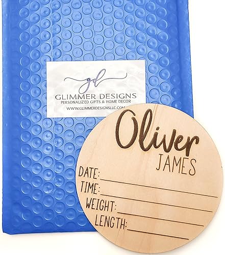 Miniatura 3 de Señal de Anuncio de Recién Nacido Personalizada para Hospital - Señal de Anuncio de Nacimiento de Bebé Niña para Hospital - Señal de Anuncio de