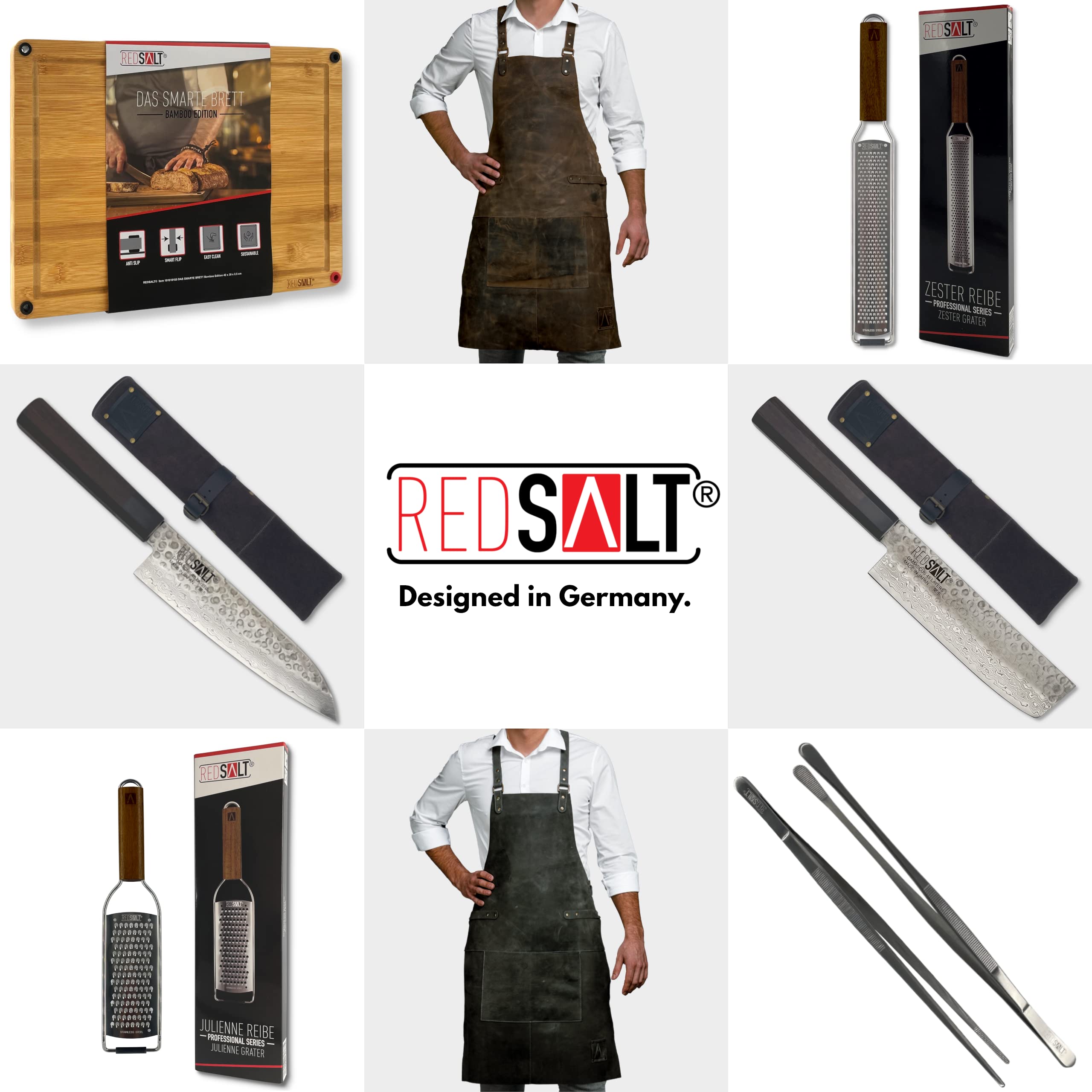 REDSALT® Premium - Delantal de piel de búfalo suave 100% piel de búfalo salvaje, 84x62cm, para barbacoa al aire libre, cocina, gastronomía, bar, barista o como delantal de cocina, regalo para hombres