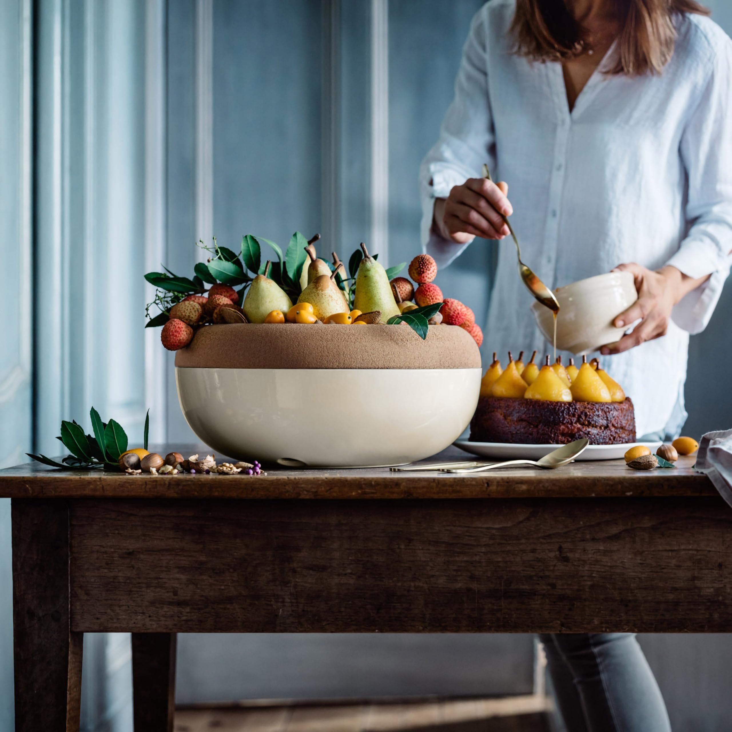 Amazon.com: Emile Henry Large Food Storage Bowl, 14.1 inch, Clay