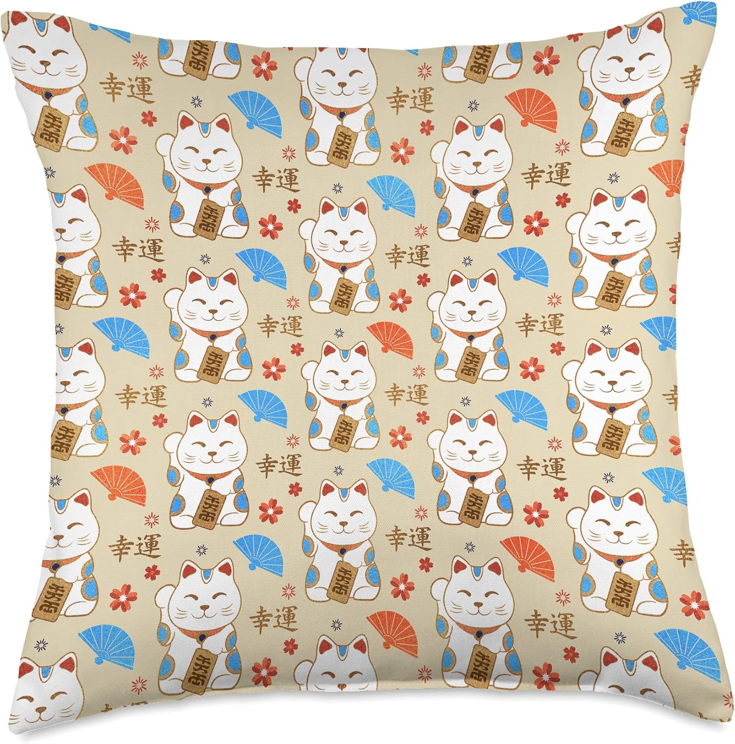 maneki neko pillow