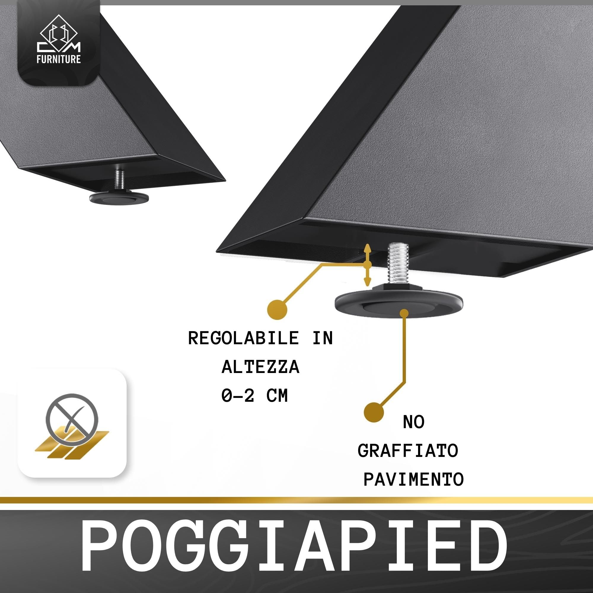 Gambe Per Tavolo Antracite Telaio del tavolo Spider altezza 72 cm - Forma A Stella - 70x72x120 cm - Gambe per Mobili DIY, Piedi, Struttura, Piedini per Tavolo da Soggiorno, da Conferenza