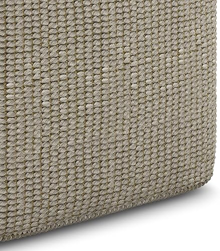 Miniatura 20 de SIMPLIHOME Zoey Boho Cube Puf tejido en algodón multicolor y lana para la sala de estar, dormitorio y habitación de los niños Multi