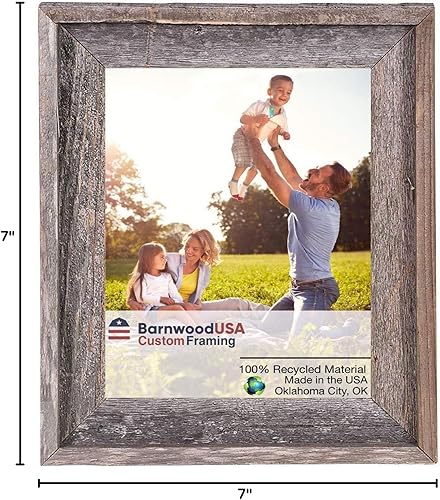 Miniatura 10 de BarnwoodUSA LLC Marco de fotos rústico de 4 x 4 pulgadas, hecho a medida, marcos de fotos de madera de granja recuperada real, decoración de madera