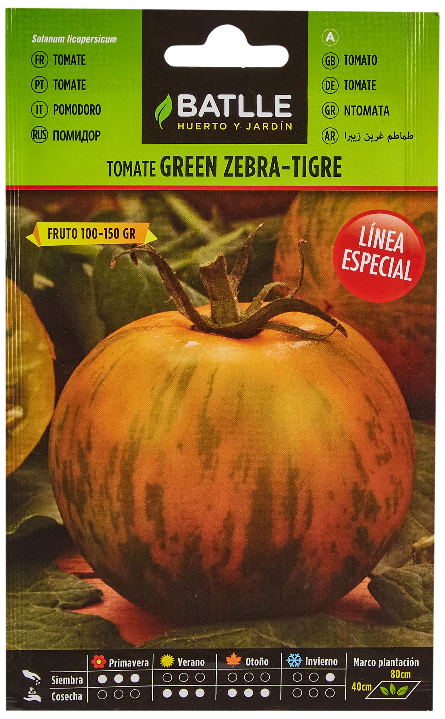 Semillas Batlle Tomate Green Zebra - Tigre
