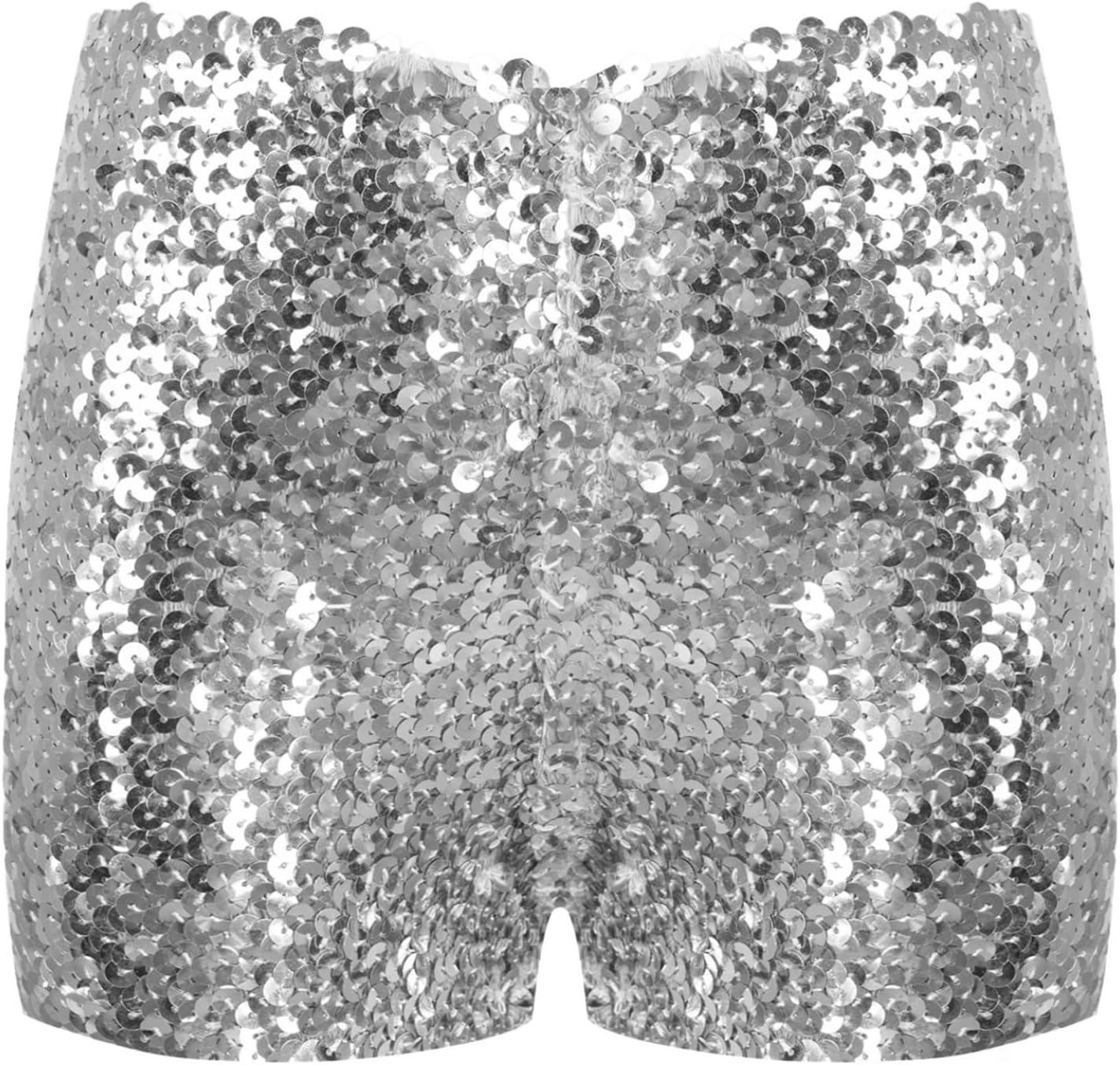 Kids Girls Sparkly Sequins Jazz Hip Hop Dance Shorts Ballet Dance Gymnastic Short Bottom