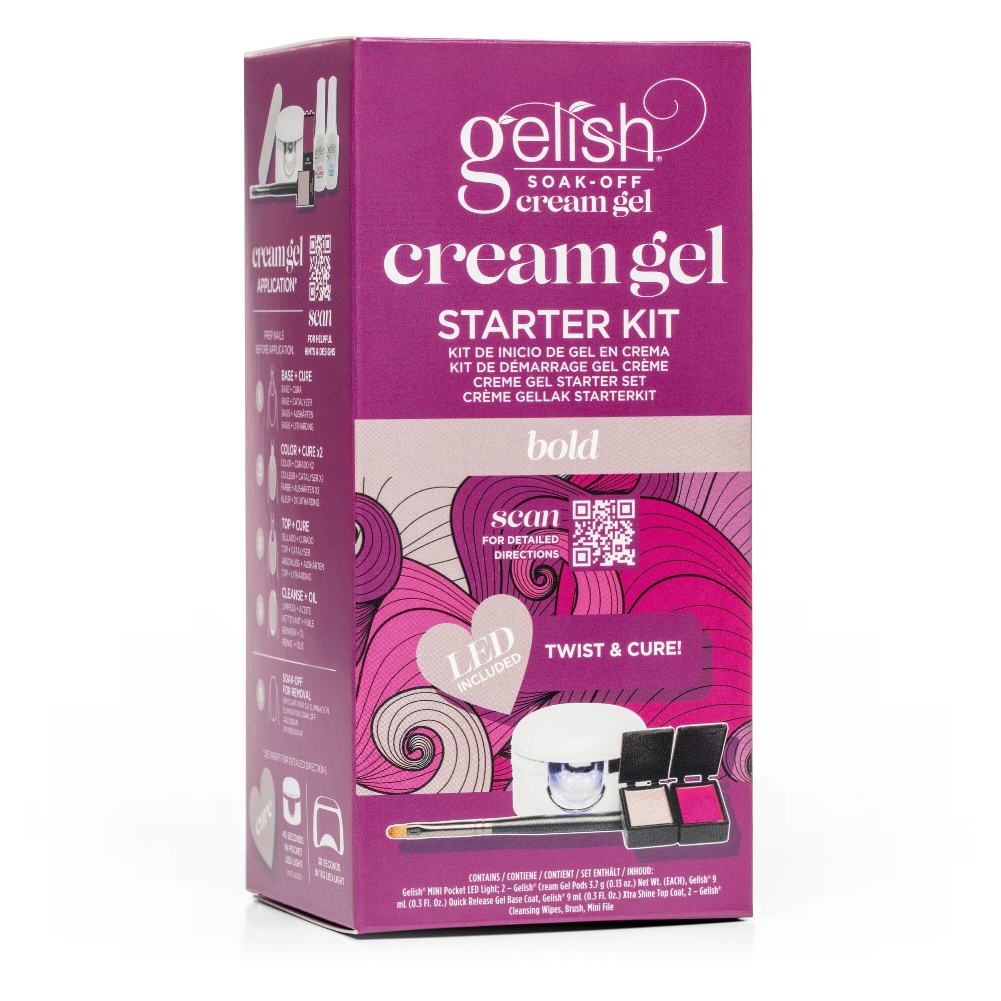 Amazon.com: Gelish Cream Gel Soak-Off Solid Gel Polish with Brush