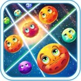 Match 3 Game - Galactic Burst - Games where you need to collect all the blocks and reach your...