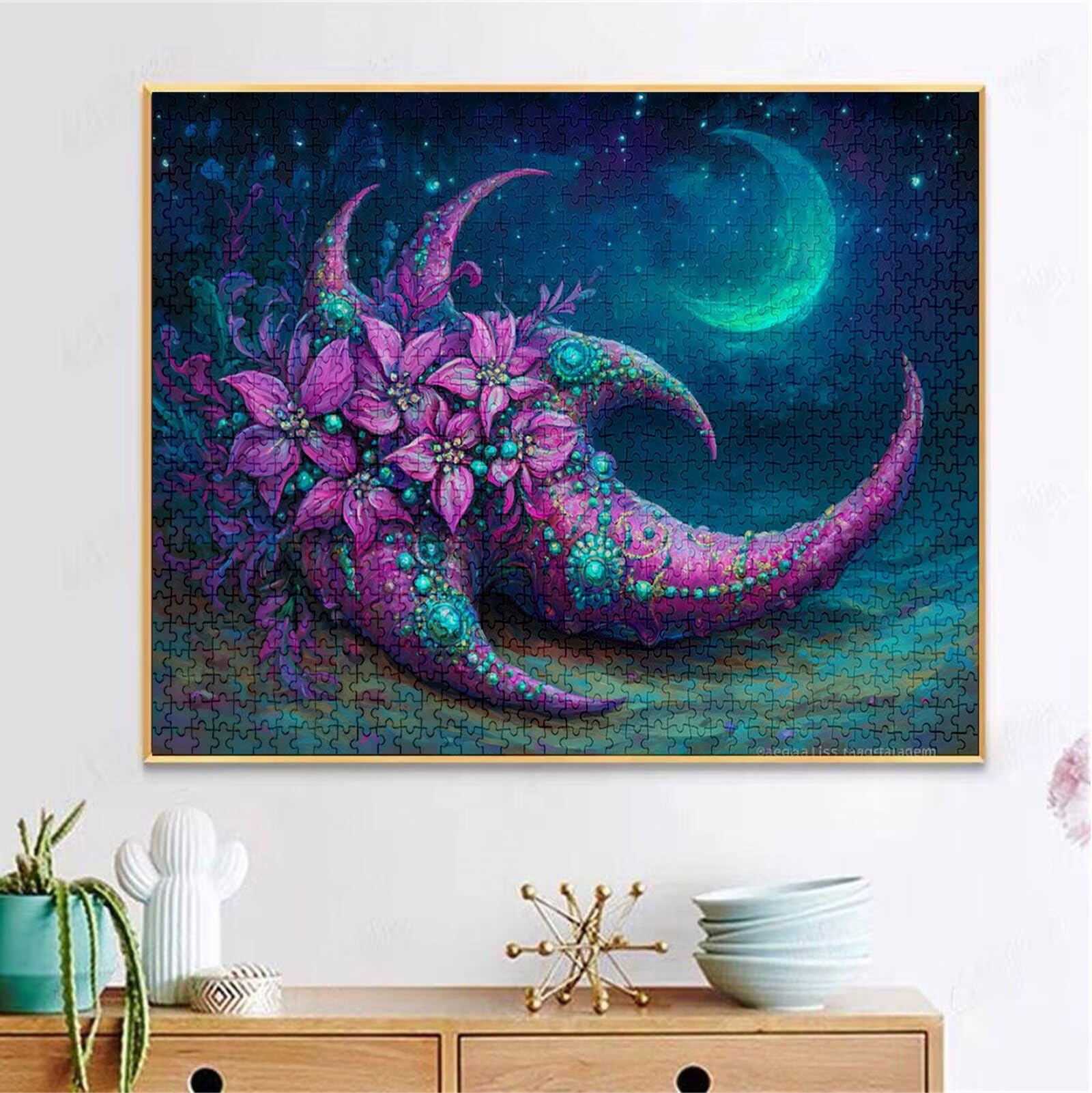 Puzzle 2000 Pezzi, 3 4 5 Anni Puzzle Sogno 6 7 8 Anni Giochi Educativi Sostenibili Con Motivi Per Adulti Da Gioco in Legno Di Alta Qualità Jigsaw Stella marina per Gioco Familiare, Regalo H-5171