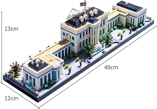 Miniatura 2 de LUKHANG Arquitectura de regalo el juego de construcción de modelo de la casa blanca, kit de arquitectura y regalo para niños y adultos, micro bloque