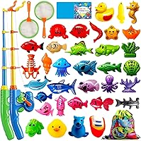 Vista 2 de CozyBomB Juego de pesca magnético para niños + 2 postes adicionales
