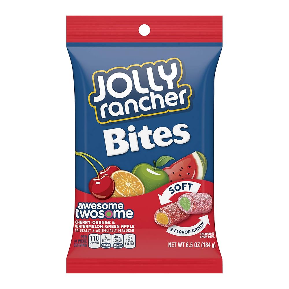 2本セット！【CRDH×THXE 60%】JUICY JOLLY JOLLY RANCHER Chewy Candy Bites, Cherry, Orange, Watermelon