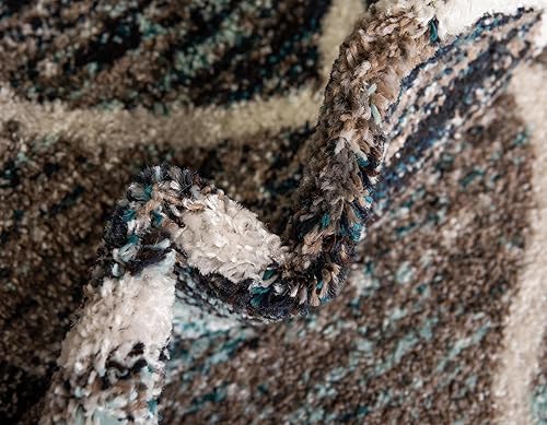 Miniatura 248 de Rugs.com Lattice Frieze Collection Alfombra – 4 x 6 pies, alfombra mediana negra perfecta para salas de estar, comedores grandes, planos abiertos