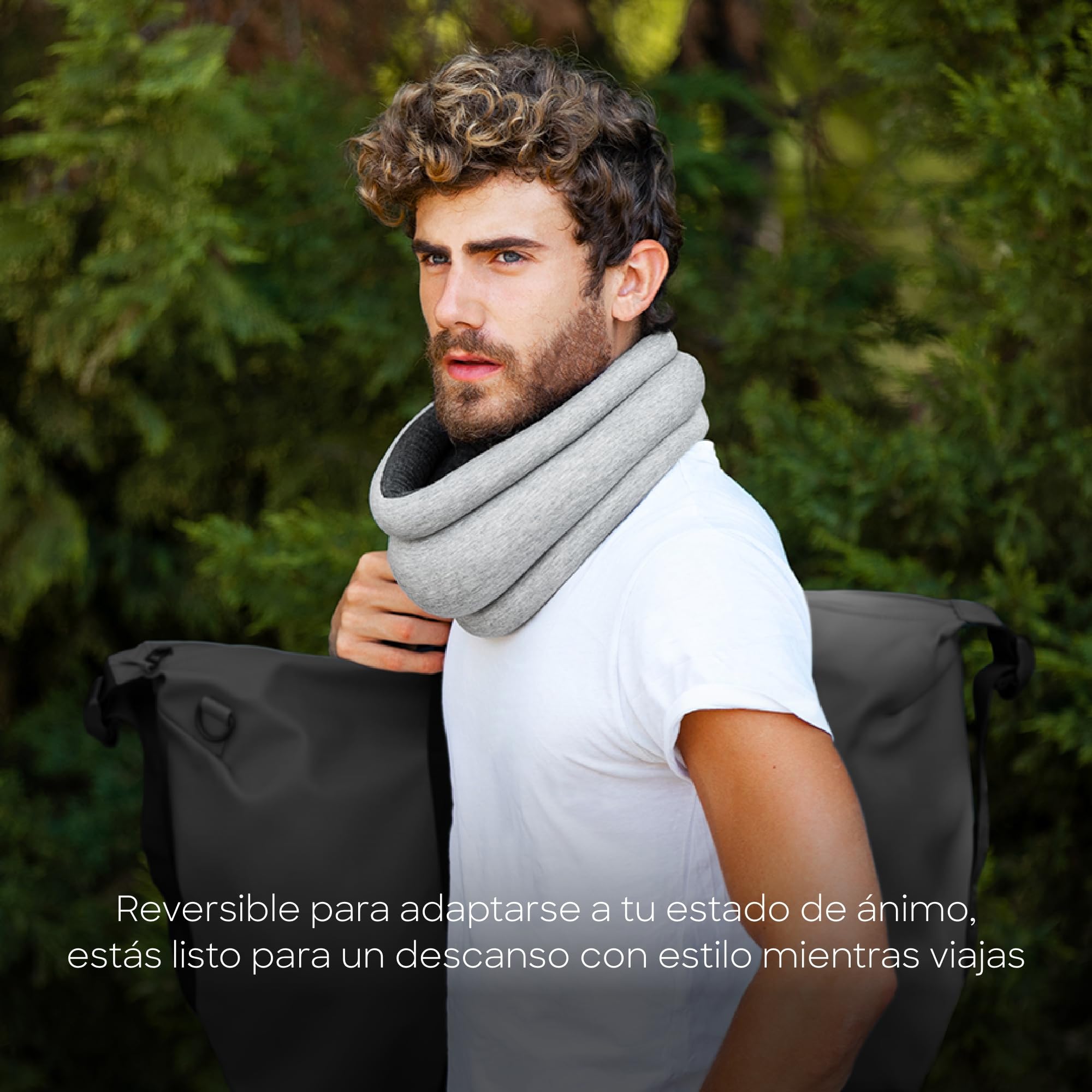 OSTRICH PILLOW Light - Almohada de Viaje y Almohada para Siestas - Confort Premium y Ligero, Ajustable a Tu Cabeza, Pequeña y Versátil