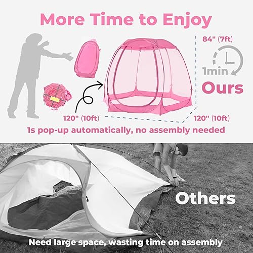 Miniatura 5 de All Weather Proof Pod - Tienda de campaña desplegable de burbujas para 4 a 8 personas, gran casa de cúpula de gran tamaño, tienda de campaña con