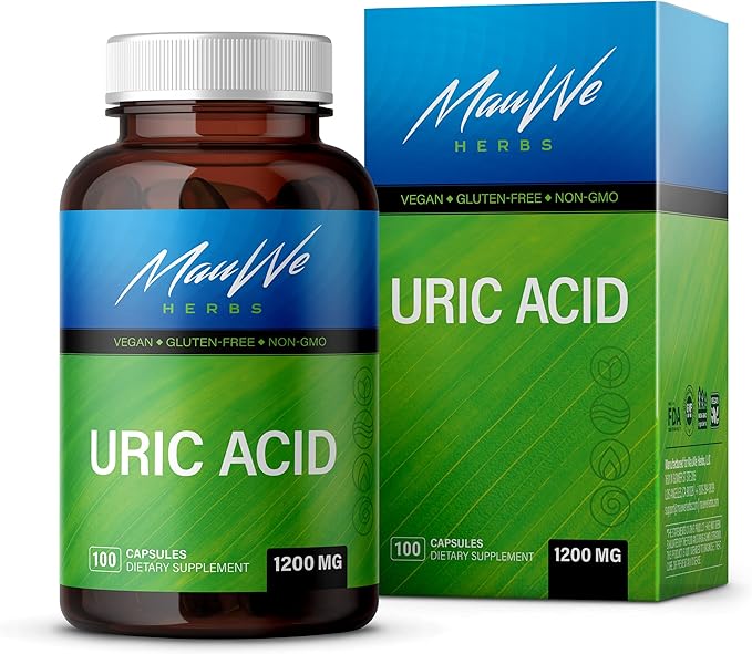 Uric Acid Capsules Herbal Supplement Promoting Liver Cleanse, Antioxidant Support Turmeric