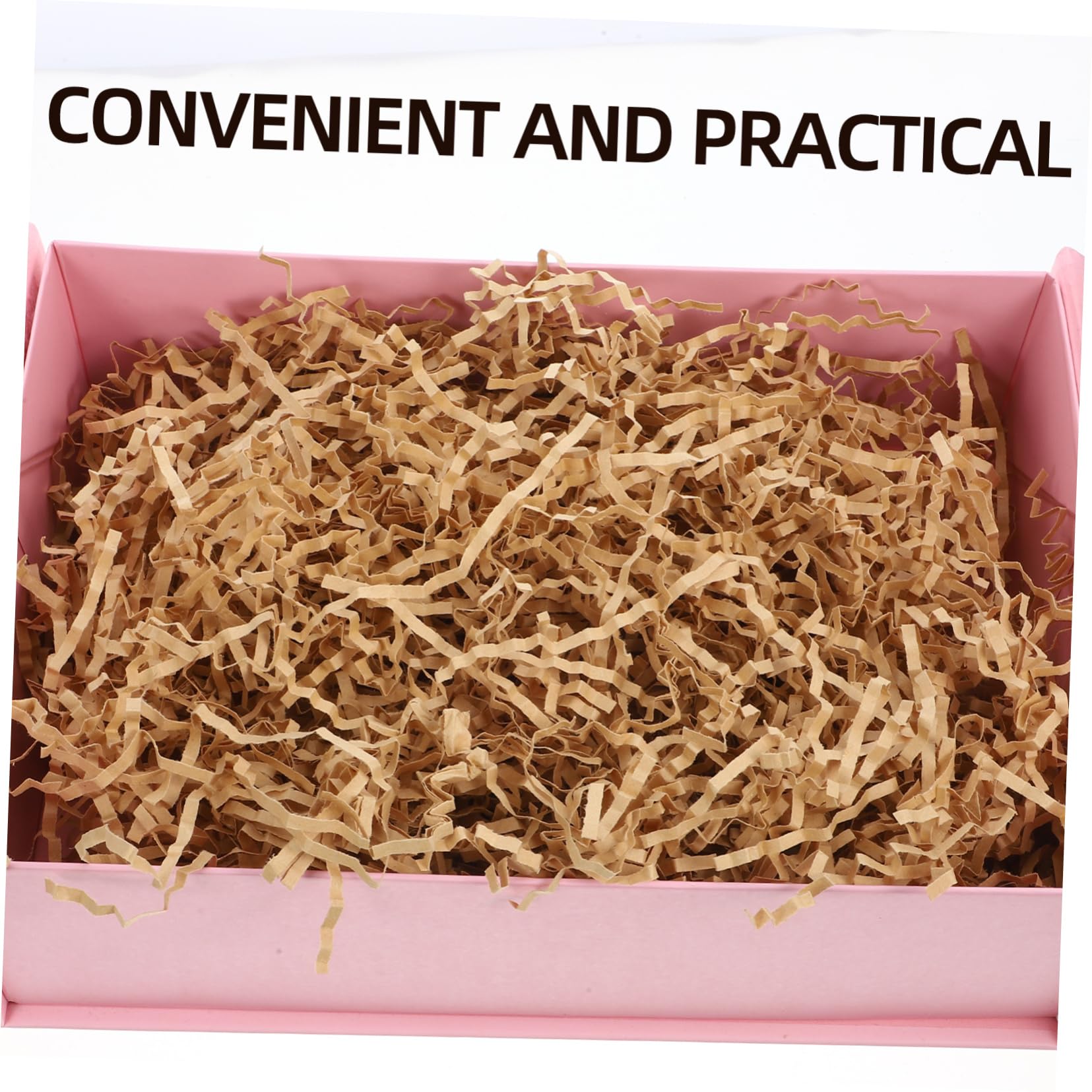 Füllmaterial aus Geschreddertem Papier 1 Beutel 500g Khaki | Geschenkbox und Geschenkkorb Deko, Papierfüllung für Muttertag und Geburtstag