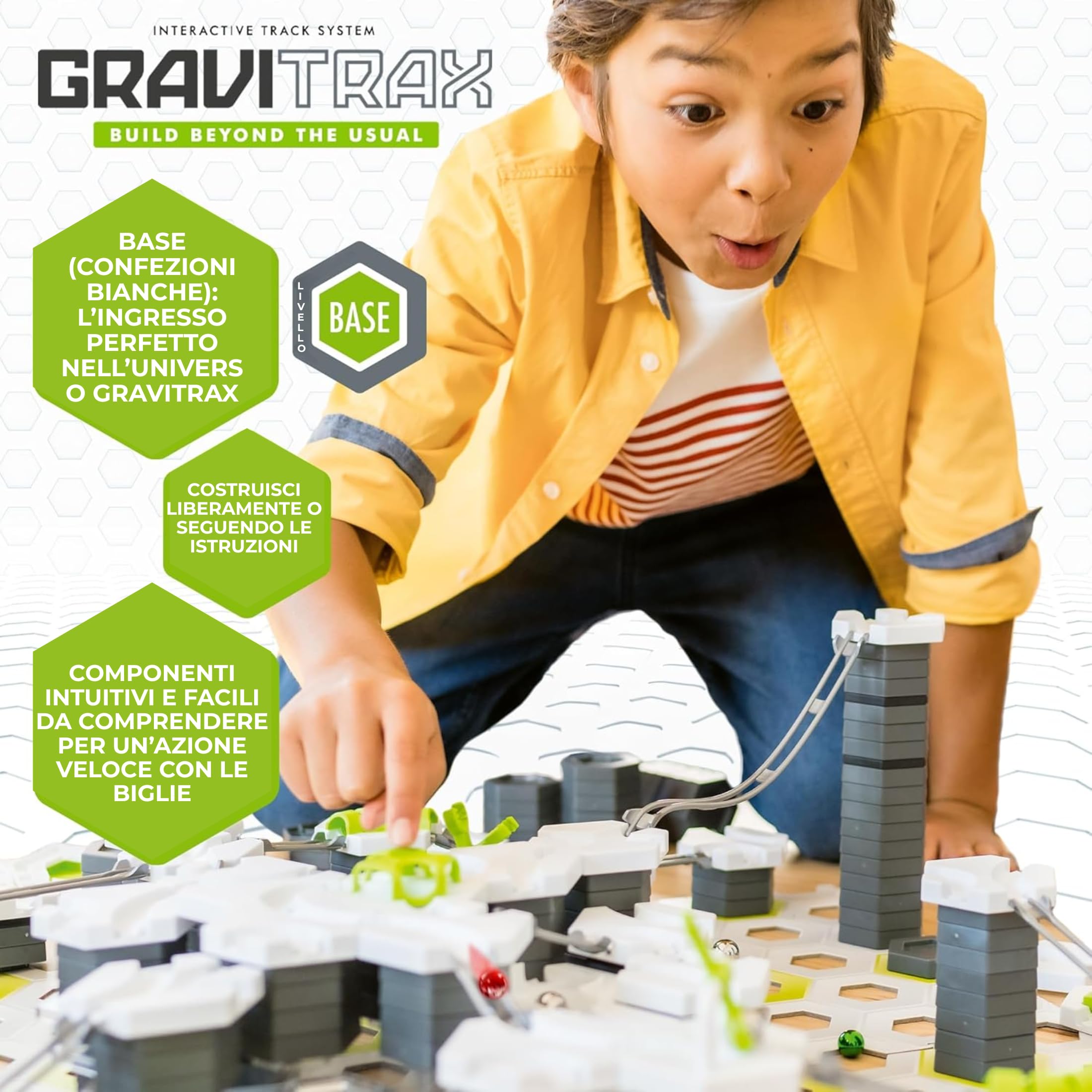 Ravensburger - Gravitrax Starter Set XXL | Pista Biglie Con 242 Pezzi | Rompicapo Bambini Con Le Biglie | Giochi Bambino 8 Anni Maschio | Giochi Per Bambini Compatibili Con Tutti I Gravitrax