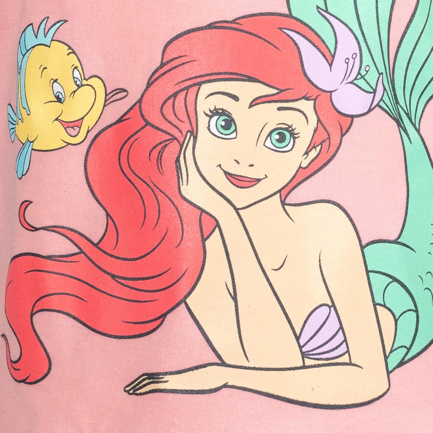 Disney Princess Moana Cinderella Ariel Rapunzel Elsa Anna Jasmine Belle Girls French Terry Dress Toddler to Big Kid - Image 6