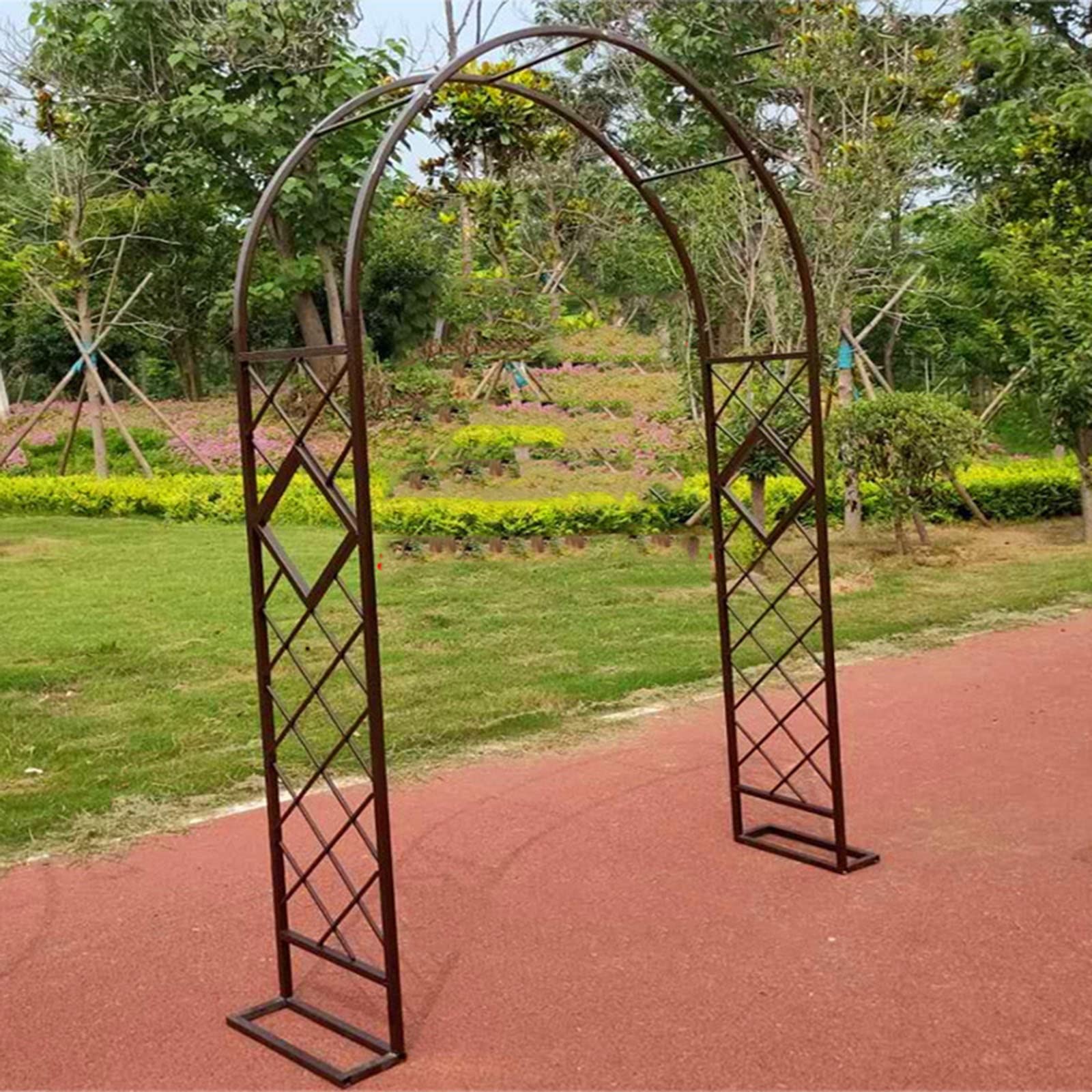 Arche de jardin en métal de 2,8 m pour rosiers grimpants et plantes