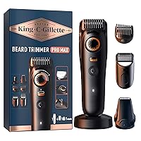 King C. Gillette Rasoio Elettrico Barba Pro MAX, Regolabarba Uomo Senza Fili
