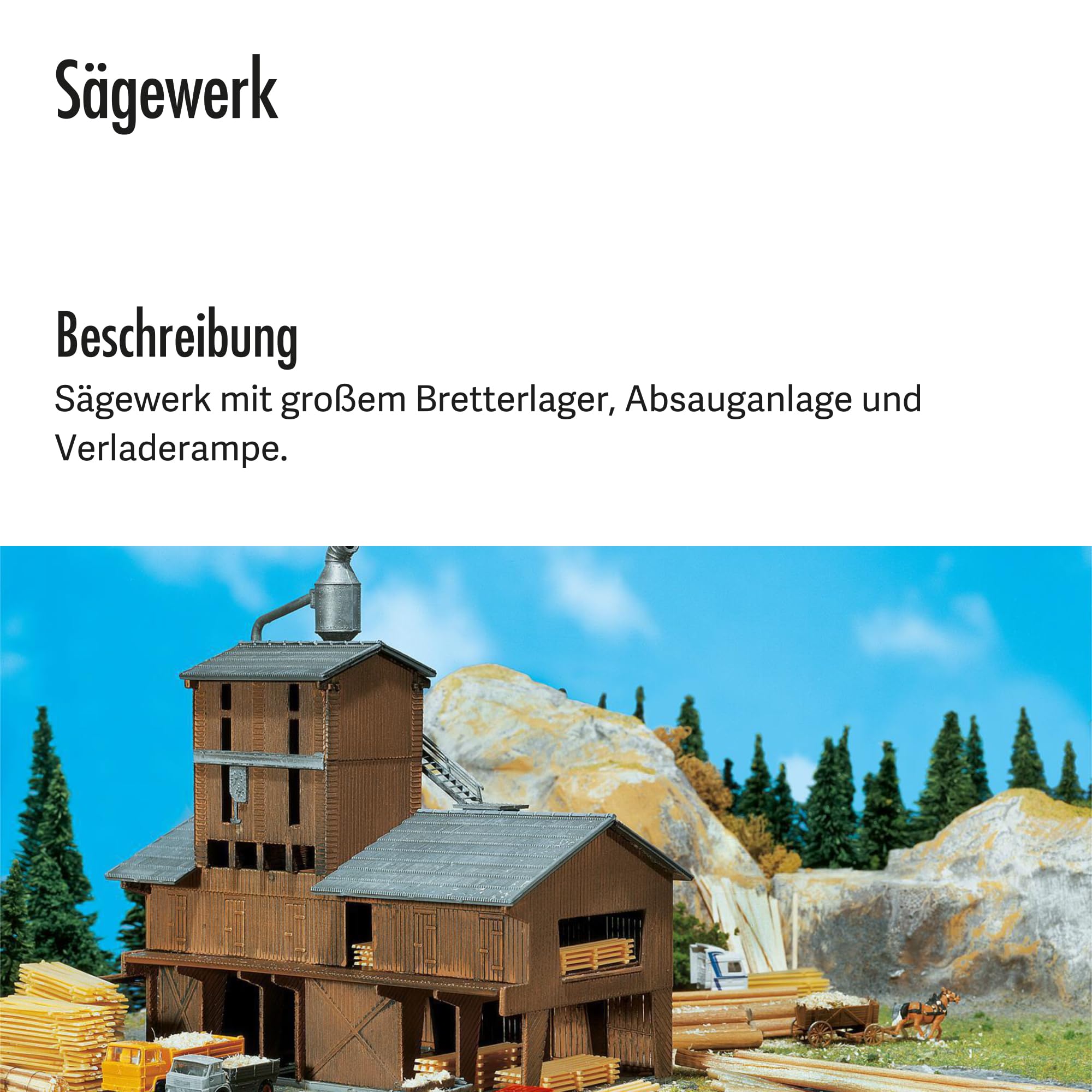 FALLER 222181 - Sägewerk, Large, Holz