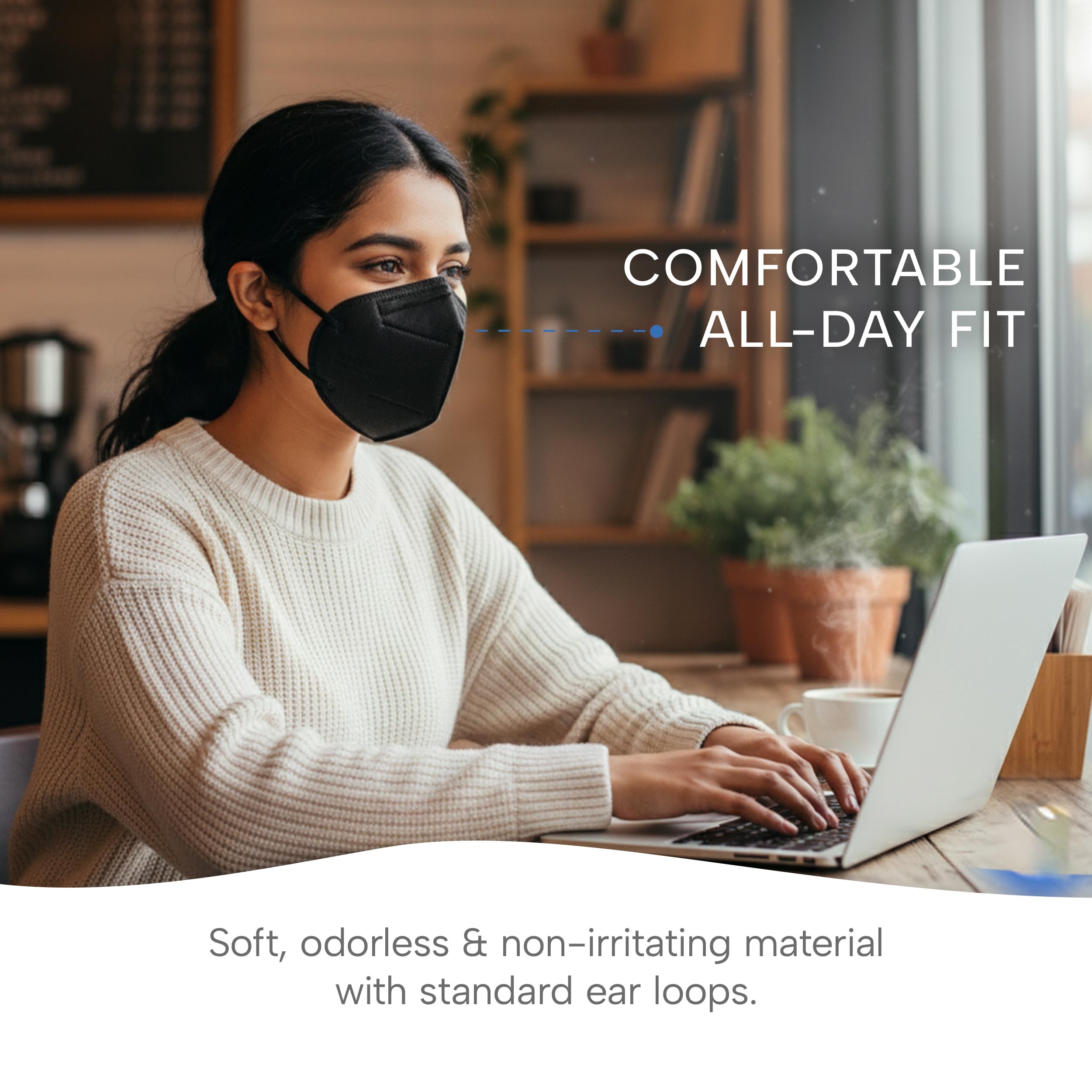 Well Before Welcome Series KN95 Face Mask, Medium, Pack of 50