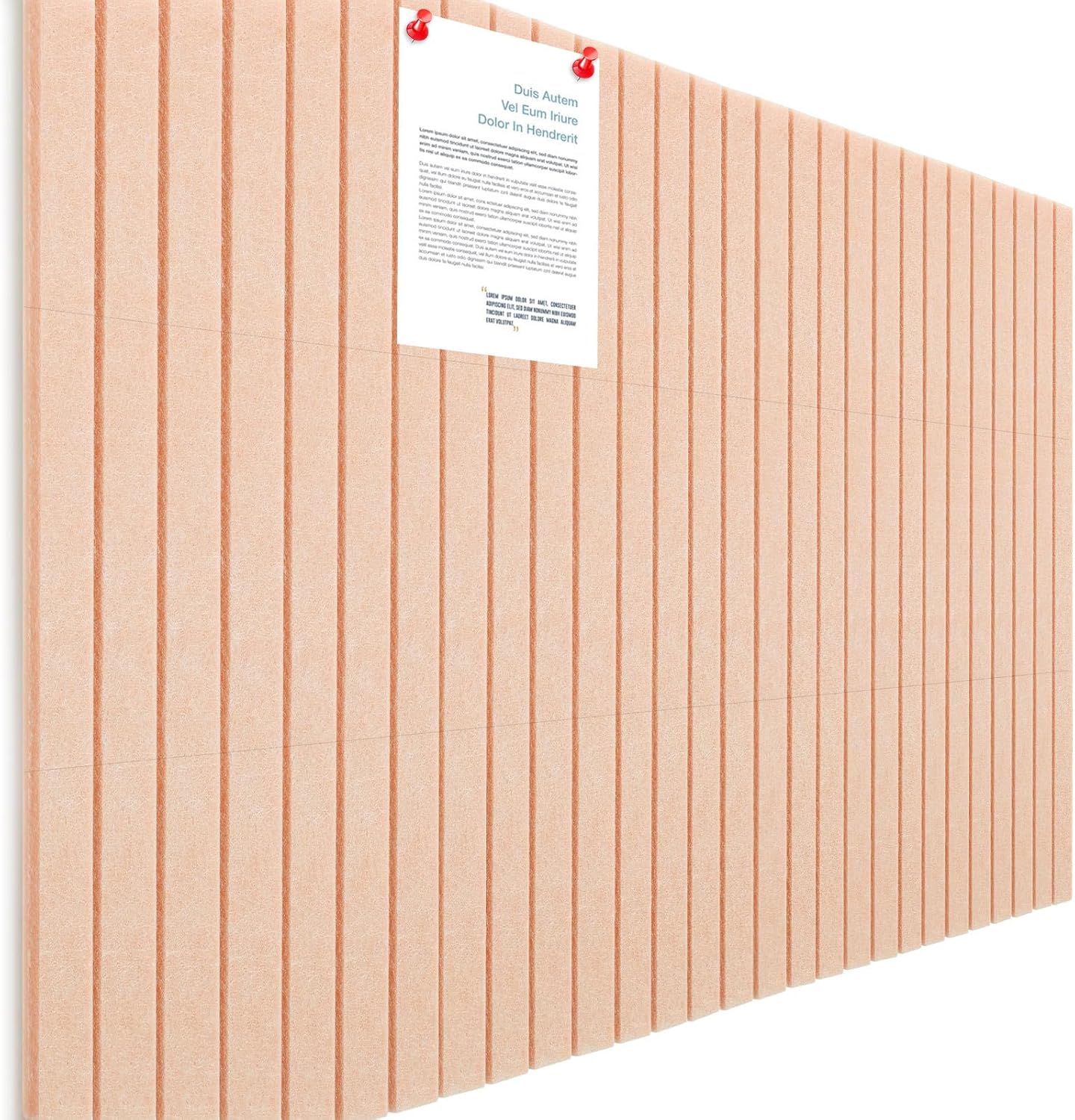 Honoson 12 Pack 47" x 35" Large Cork Board Alternative Felt Bulletin Board Wall Tiles with Safe Square Adhesive Large Roll Cork Tiles for Walls Organize Home Office Classroom Pin Panels(Light Pink)