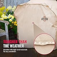 Vista 5 de Grillman Funda para parrilla, cubiertas de barbacoa al aire libre, carbón, parrillas de gas, impermeable, a prueba de rasgaduras, resistente a
