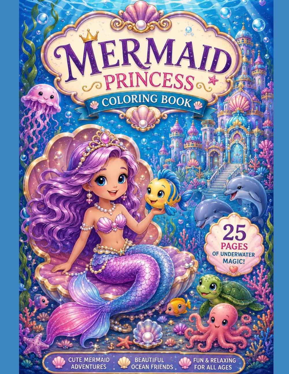 The Adventures of the Mermaid Princess: Coloring book