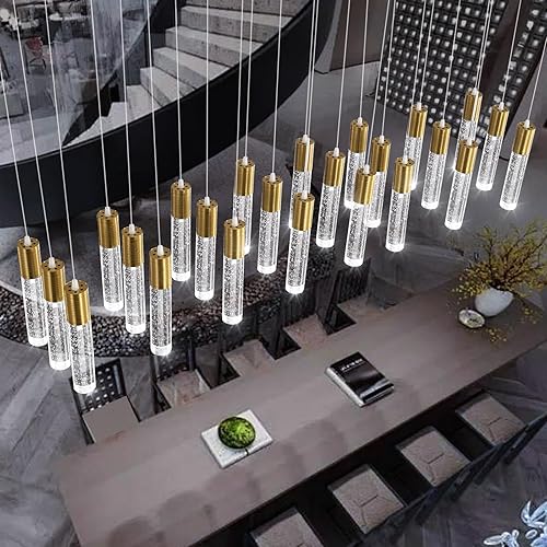 Miniatura 15 de 3 luces colgantes modernas LED para isla de cocina, luz colgante de burbuja, iluminación colgante para cocina, isla comedor, luces colgantes