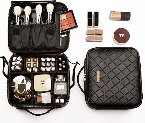 Miniatura 6 de ROWNYEON Bolsa de maquillaje, Negro-S
