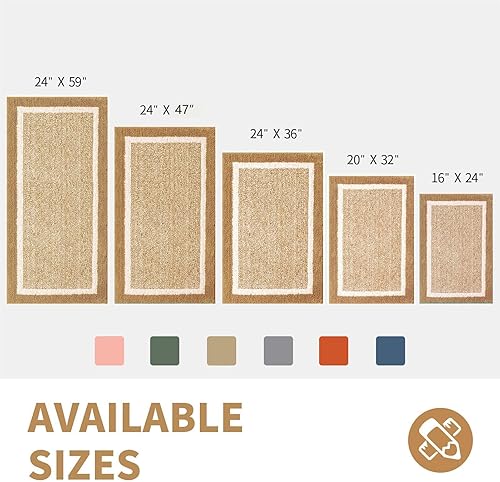 Miniatura 2 de CozeCube Alfombras de baño antideslizantes, alfombrilla de baño absorbente de microfibra esponjosa lavable, alfombras de baño estéticas, alfombrilla