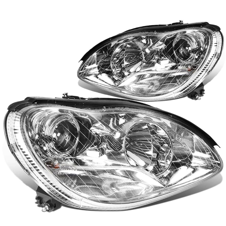 w220 Amazon.com: Auto Dynasty Pair of Chrome Housing Angel Eyes
