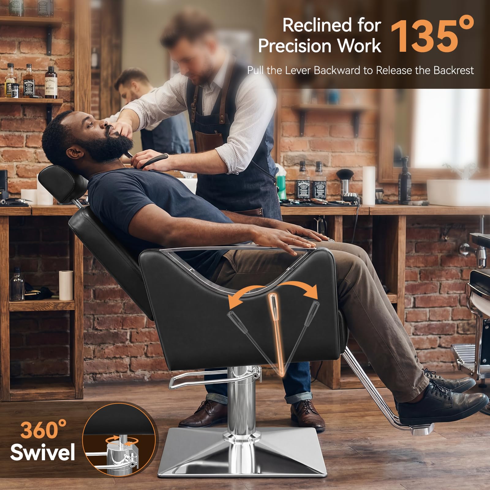 Amazon.com: AreShark Barber Chair, Reclining Heavy Duty Salon