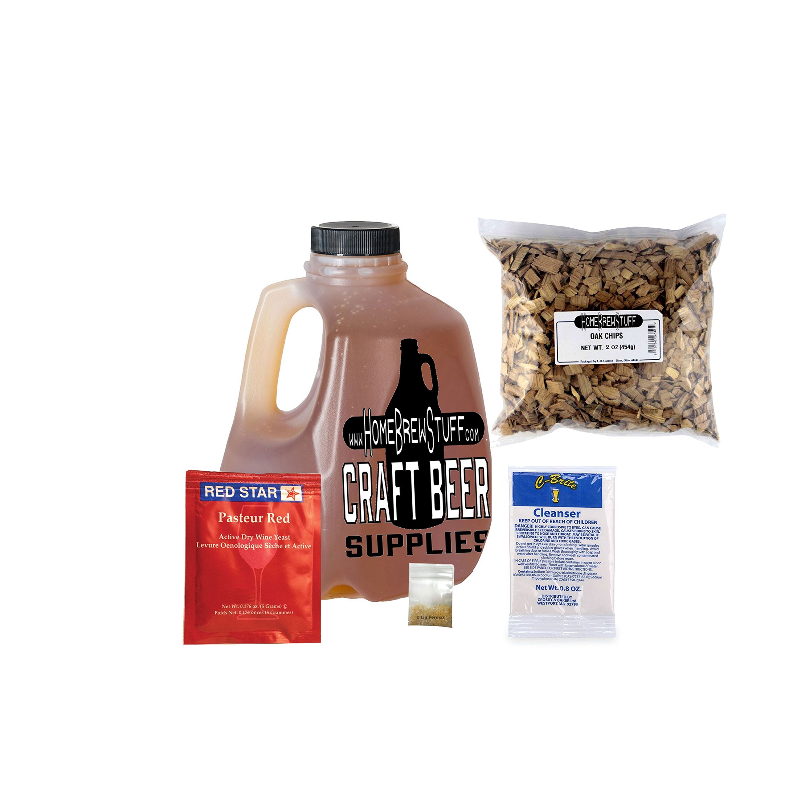 HomeBrewStuff 1 Gallon Mead Honey Recipe Refill Kit (Oak and Vanilla)