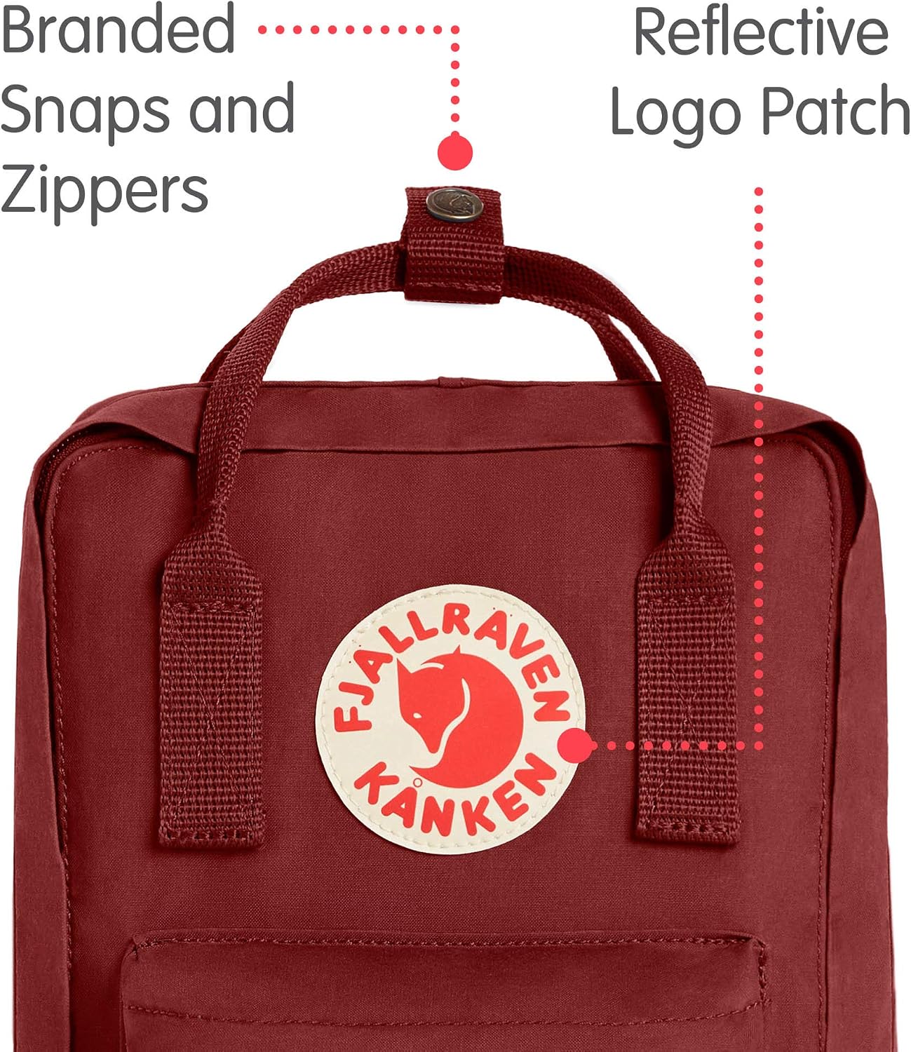 Fjällräven Kånken Mini Zaino Unisex, 100% Vinile, 7 litri, Rosso (Ox Rojo),  20 x 13 x 29 cm : Amazon.it: Valigeria