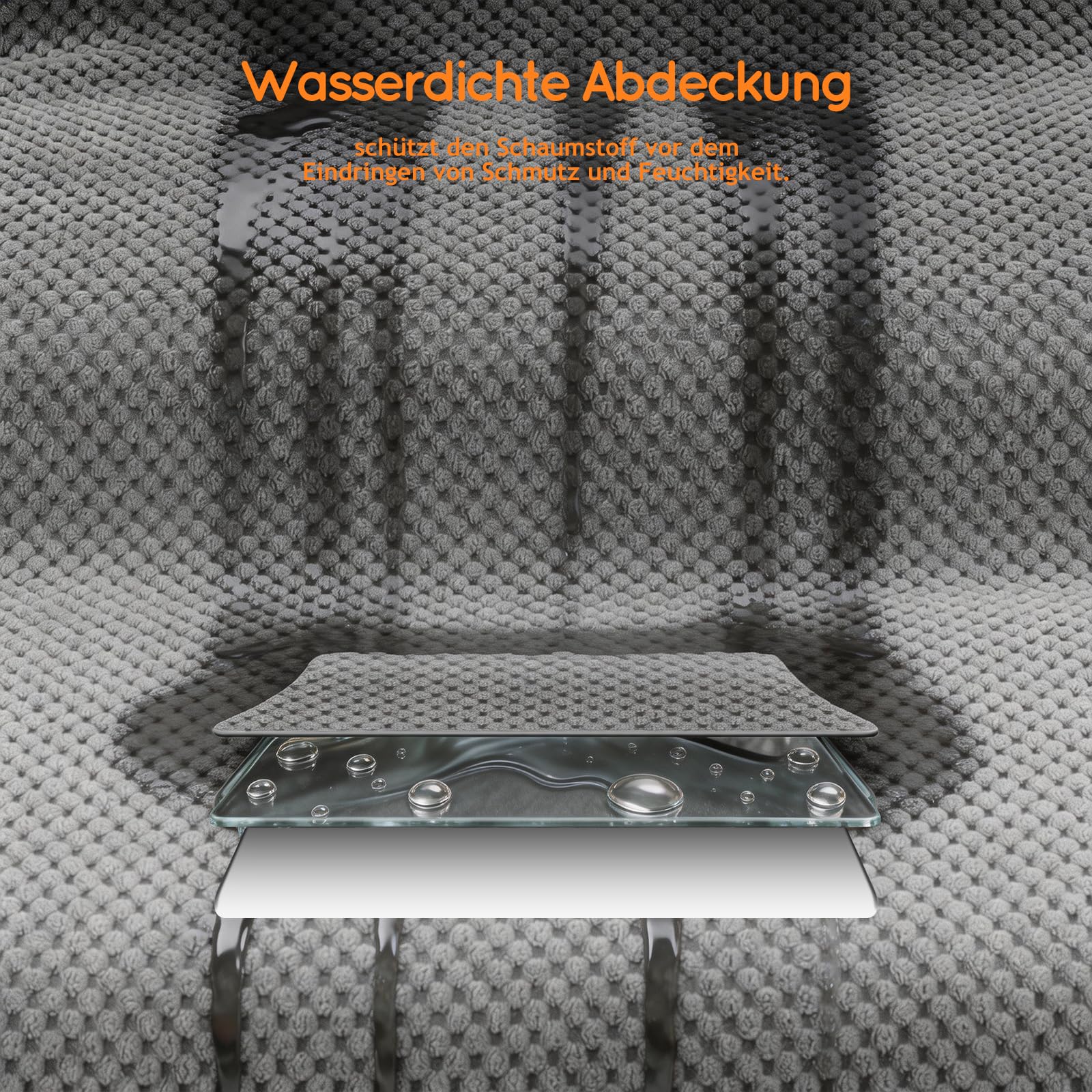 Hundetreppe - 2 Stufen verlängerte Rampe für kleine Hunde & Katzen - rutschfest - Wasserdicht - Abnehmbarer waschbarer Bezug - gelenkschonend für Sofa und Bett